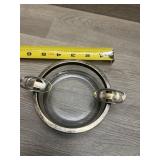 Silver Plate and Glass Ashtray