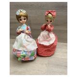 (2) Bradley Big Eyes 10" Dolls Made in Korea