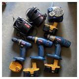 Ryobi Power Drill & Radio Lot - (2) 18v B