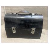 Metal Lunchbox w/ leather Handle