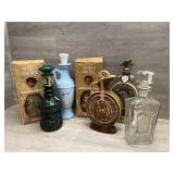 (7) Jim Beam Decanters