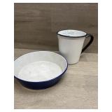 (2) Enamelware Pieces