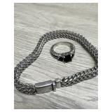 Stainless Bracelet and Ladies Ring