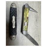 (2) Pocket Knives - Scout & Unmarked on Blade