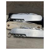 (3) Advertising Multi Blade Pocket Knives