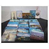70 OLD MISC. SHIP-NAUTICAL POSTCARDS
