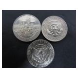 2-U.S. 1974 KENNEDY 1/2 DOLLAR & 1 CDN 1984 DOLLAR