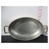 HEAVY COPPER-BRASS HANDLED PAN