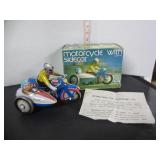 TIN MOTORCYCLE-SIDECAR WITH BOX