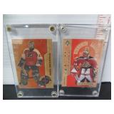 2-1995 LEAF LTD. EDITION STICK SIDE HOCKEY CARDS