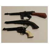 THREE VINTAGE MINIATURE GUNS
