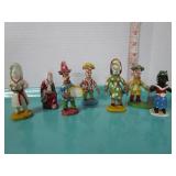 GROUP OF VINTAGE CLAY FIGURES