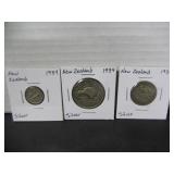 1934 SILVER NEW ZEALAND COIN SET