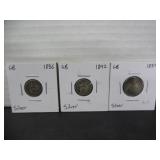3 SILVER GB EARLY COINS