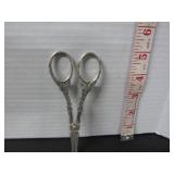 SILVER PLATE VINTAGE VICTORIAN SHEARS