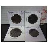4-200 YEARS OLD EUROPEAN COINS