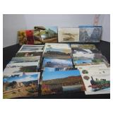 75 OLD MISC. RAILROAD POSTCARDS