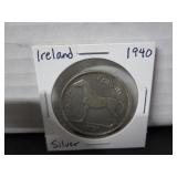 1940 SILVER IRELAND 1/2 CROWN COIN