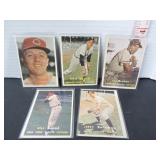 5-1957 TOPPS BASEBALL CARDS