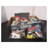 LOT OF OLD MICRO MACHINE CARS, ACCESSORIES ETC.