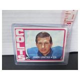 1972 TOPPS JOHNNY UNITAS #165 HOF FOOTBALL CARD