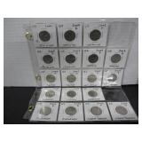 18 UNITED STATES 25 CENT COINS 2004 TO 2006