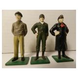 VINTAGE BLUE BOX WW2 ELITE COMMAND METAL SOLDIERS