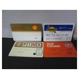 4 OLD MISC. GAS-OIL CREDIT CARDS