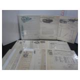 30 EARLY 1900'S ONTARIO WIDE BILLS, RECEIPTS, ADV.