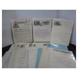 35 EARLY 1900'S FROM TORONTO RECEIPTS, BILLS ADV