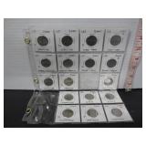 17 UNITED STATES 25 CENT COINS 2000 TO 2002