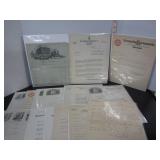 17 EARLY 1900'S MONTREAL MISC. RECEIPTS, BILLS