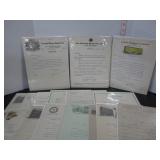 18 EARLY 1900'S MONTREAL MISC. RECEIPTS, BILLS ET.