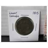 1815 LOWER CANADA HALF PENNY COIN