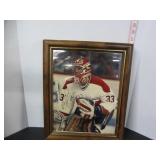 FRAMED AUTOGRAPHED PATRICK ROY PHOTO