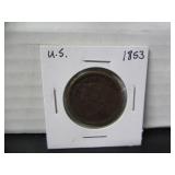1853 U.S. ONE CENT COIN