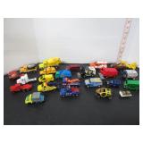 24 MISC. OLDER TOY TRUCKS-VANS