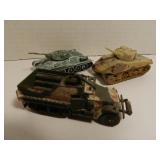 DIECAST WW2 TANKS & HALF TRACK