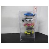 5 HOTWHEELS PREMIUM CARS IN PLASTIC CASES