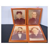 4 EARLY FRAMED PHOTOS