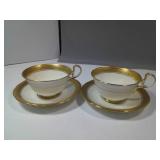 AYNSLEY CUPS AND SAUCERS