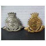 2 VINTAGE SALVATION ARMY CAP BADGES