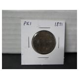 1871 PEI ONE CENT COIN