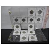 13 UNITED STATES 25 CENT COINS 2007 TO 2008