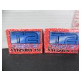 2 SEALED WAX PACKS TERMINATOR 2 STICKERS TOPPS