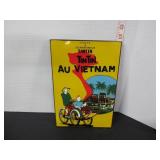 POPULAR SOUVENIR TINTIN AU VIETNAM ARTWORK PLAQUE