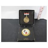 MICKEY MOUSE MEDALLION IN ORIGINAL BOX