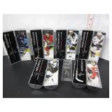 6 MINT MCDONALDS 2008 MINI HOCKEY STICKS IN CASES