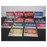 13 METAL 1996 DONRUSS VANITY PLATES HOCKEY CARDS
