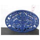 LARGE OVAL CAST IRON TRIVET